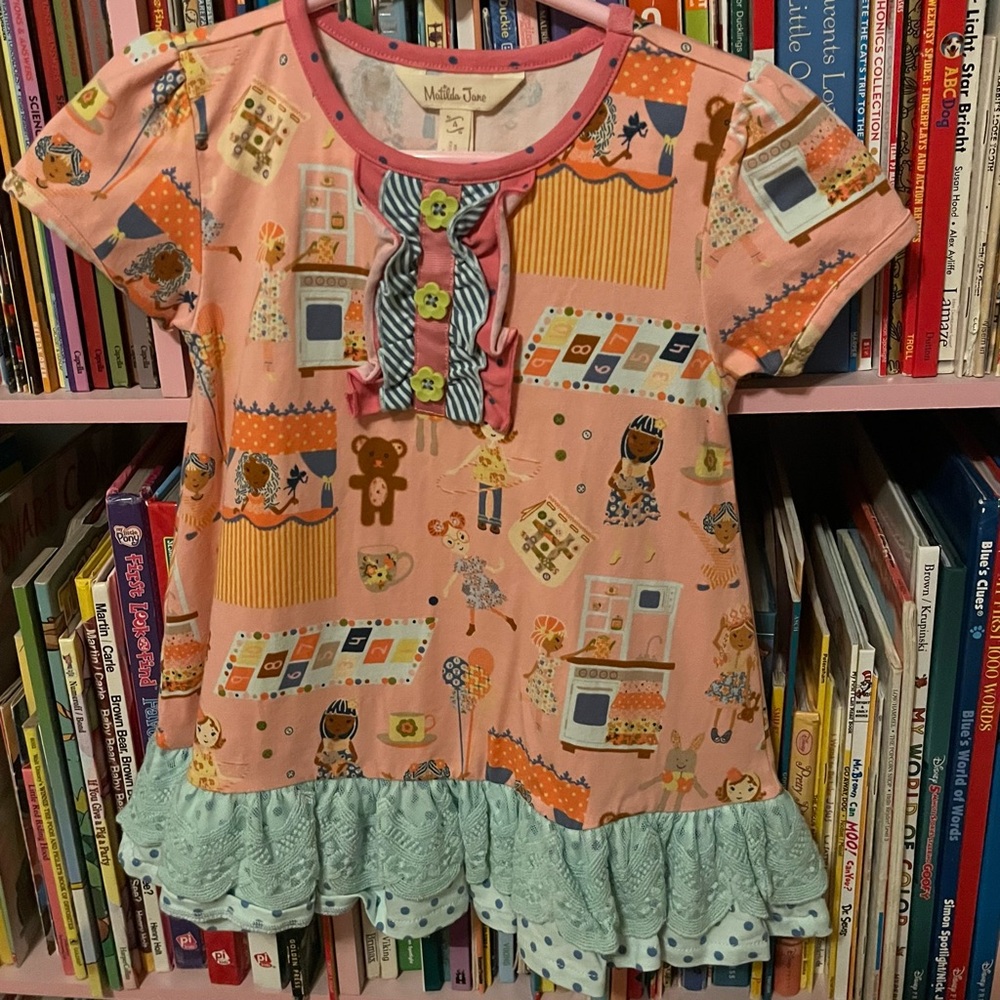 Matilda Jane Pink and Blue Short Sleeve Tee